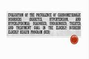 Evaluation of the prevalence of cardiometabolic disorders  diabetes  hypertension  and hyperlipidemia  diagnosed  undiagnosed  treated  and treatment goal in the elderly  Bushehr Elderly Health Program  BEH