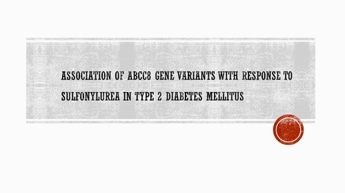 Association of ABCC8 gene variants with response to sulfonylurea in type 2 diabetes mellitus